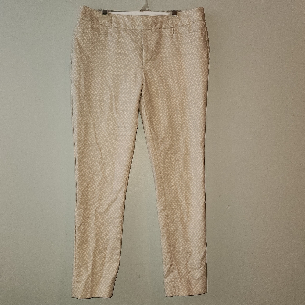 Banana Republic Sloan Fit Size 4 Geometric Print Dress Pants